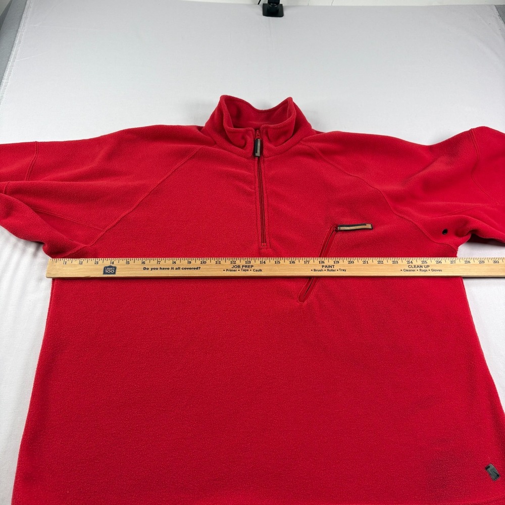 Vintage Nike Sweatshirt Mens XL Red Fleece 1/4 Zip Pullover Spell Out Y2K - Picture 8 of 14